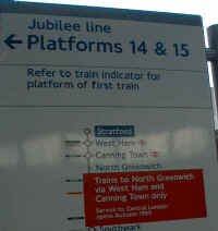 Directions at Stratford Station